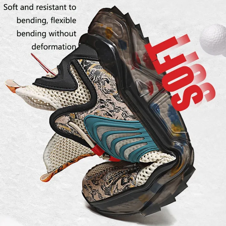 1927A Summer Hollow Flying Knit Breathable Sports Shoes Men Casual Shoes, Size: 39(Dense Net Beige)