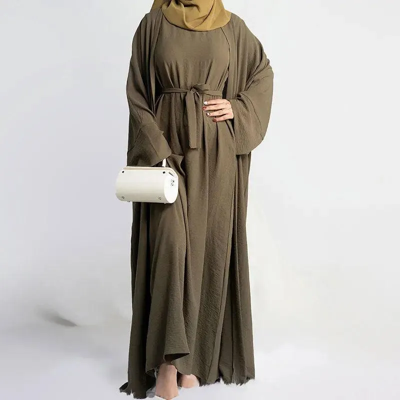 2 Piece Abaya Long Dress for Women