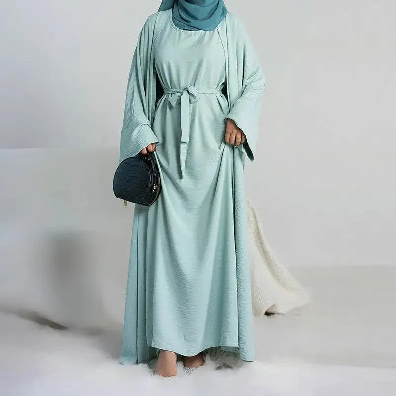 2 Piece Abaya Long Dress for Women