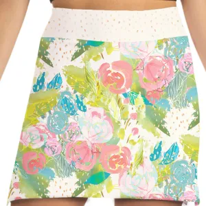 A ROSE IS A ROSE PULL ON SKORT