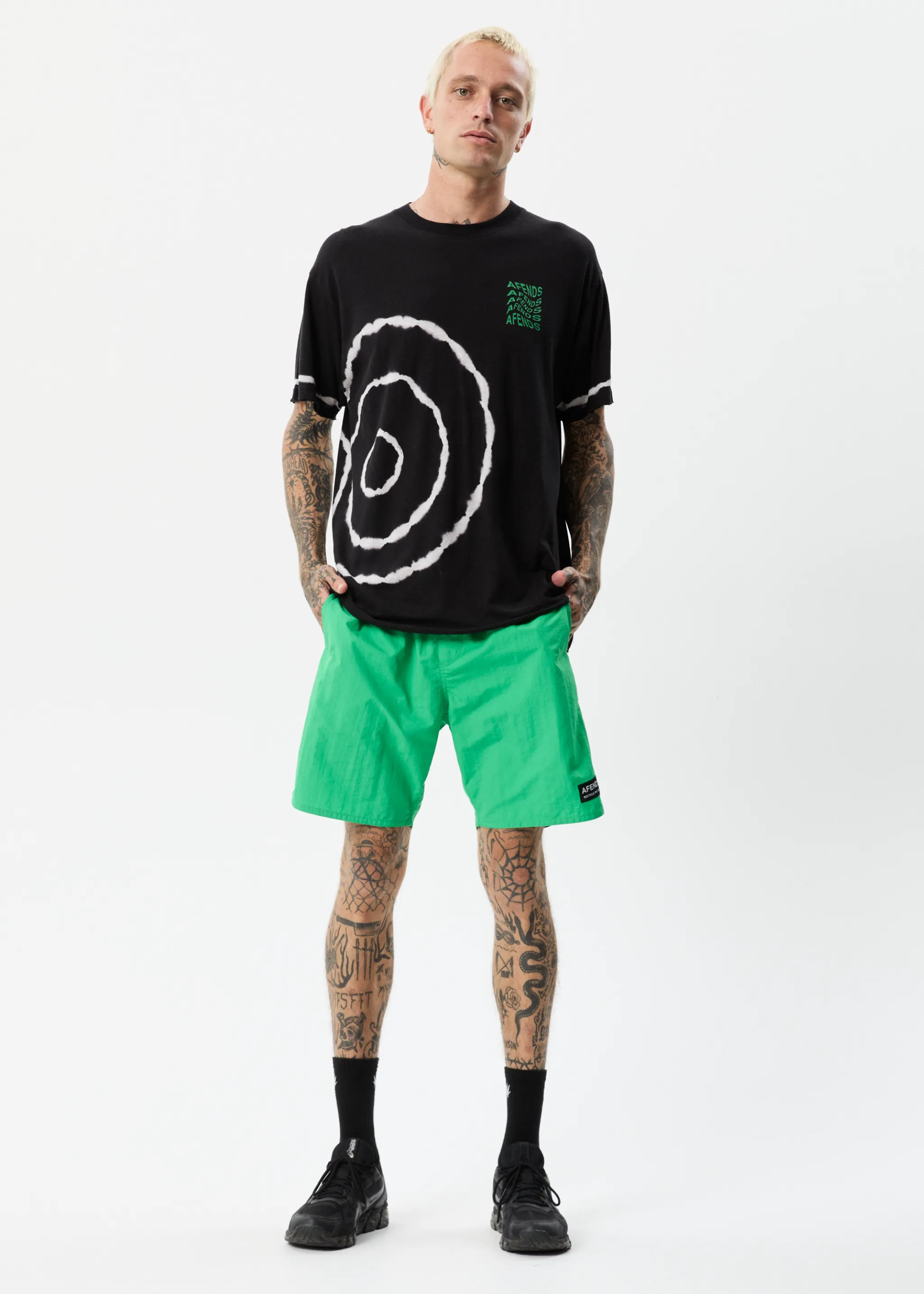 AFENDS Unisex Spiral - Unisex Boxy T-Shirt - Black