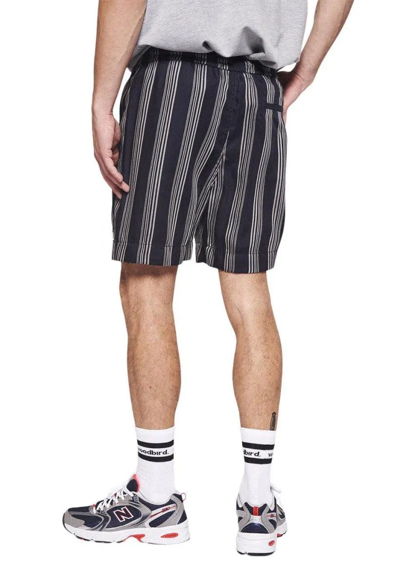Bommy Seal Shorts - Navy-White