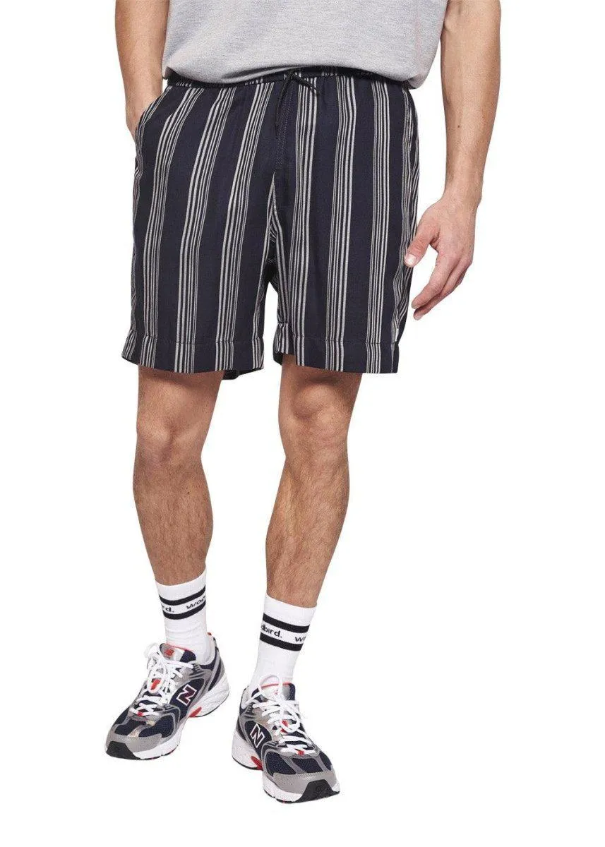 Bommy Seal Shorts - Navy-White