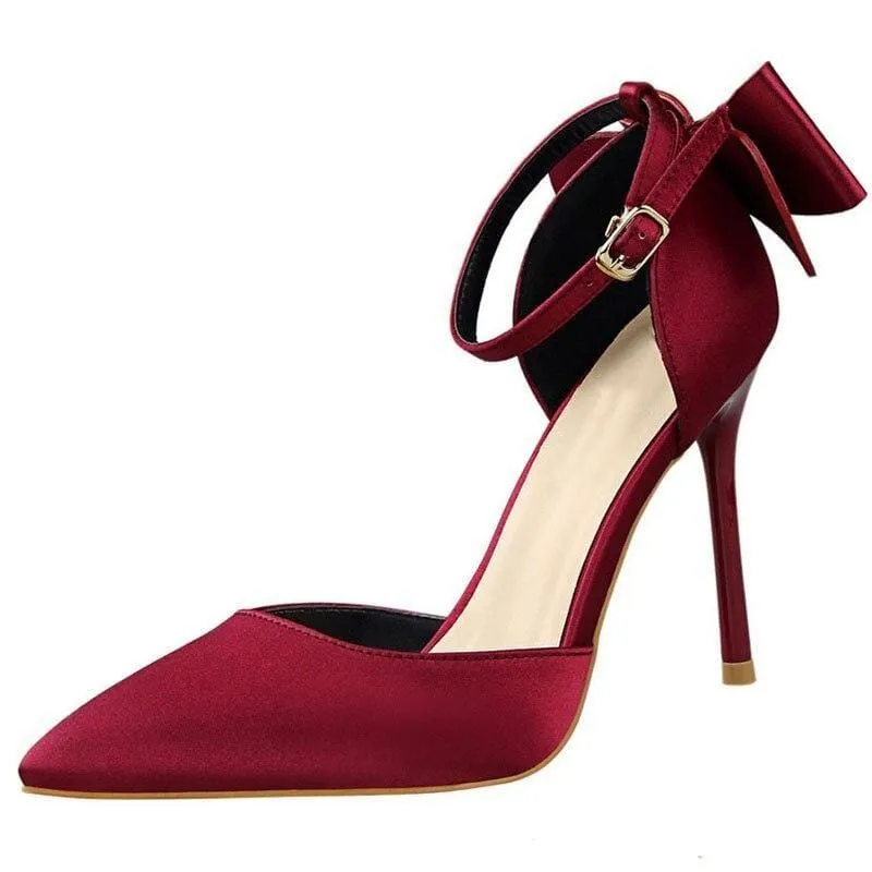 Bow-Knot 10CM High Heels For Women Party Shoes