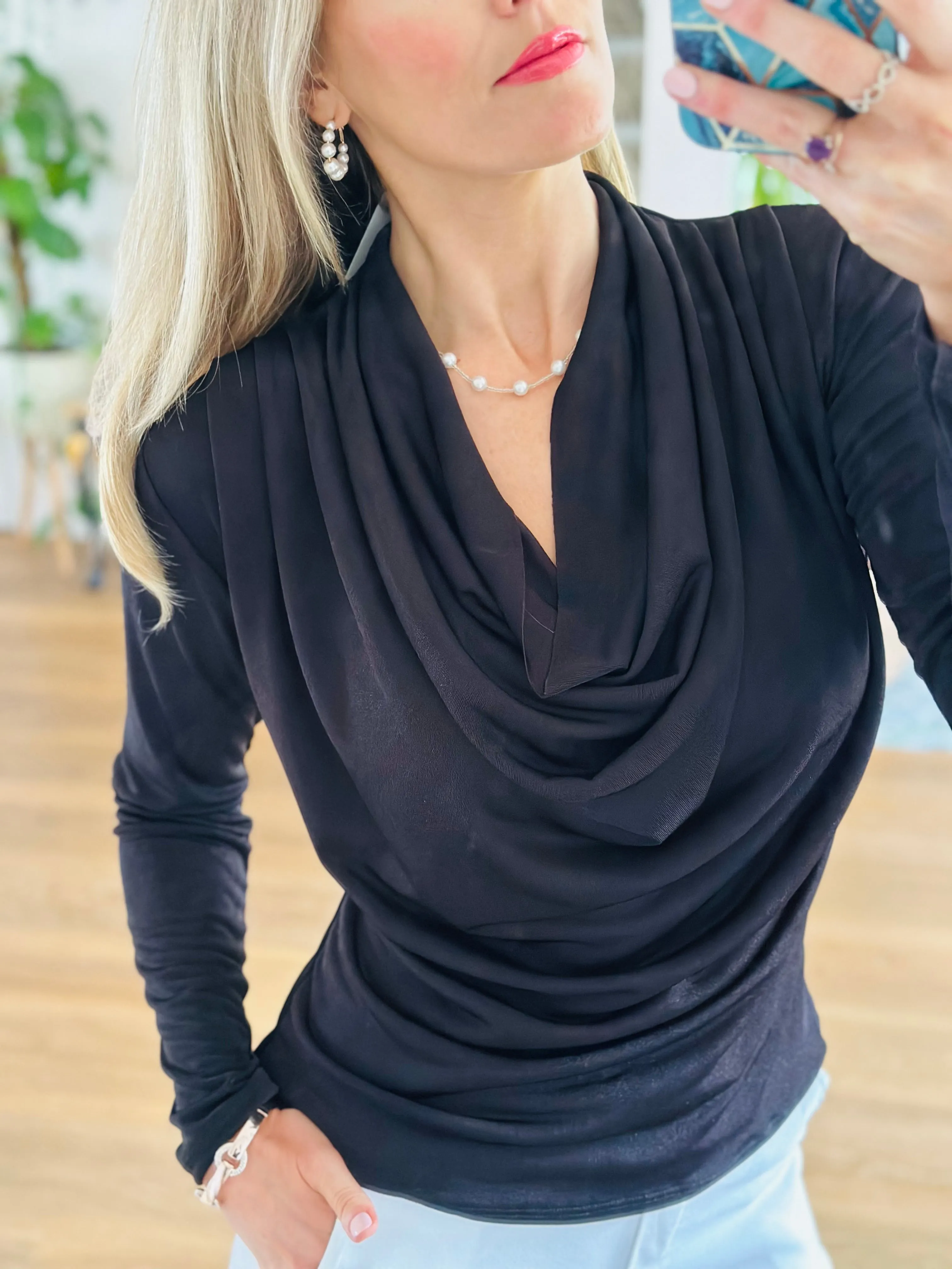 Cowl Neck Tops