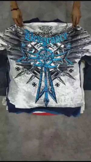 CR1197 Mix Skull T Shirts - 50 Pcs