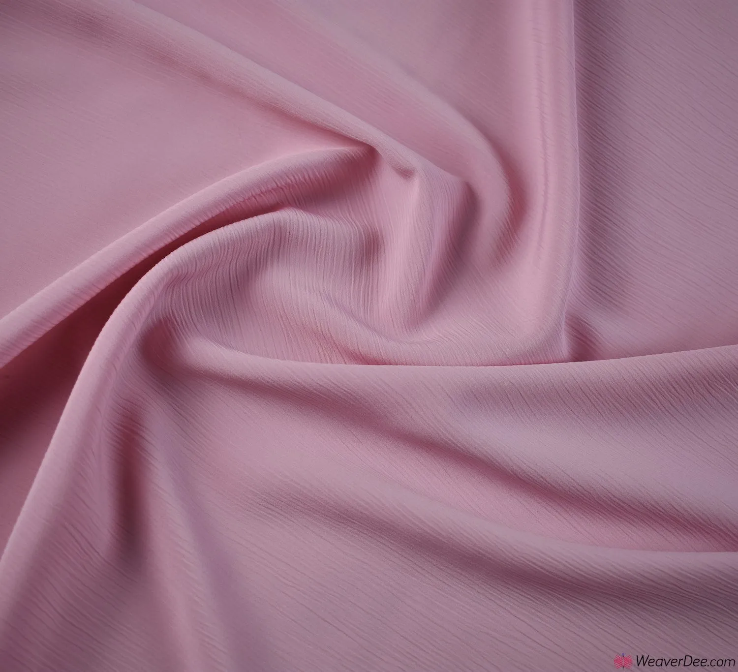 Crinkle Chiffon Fabric - Dusky Pink