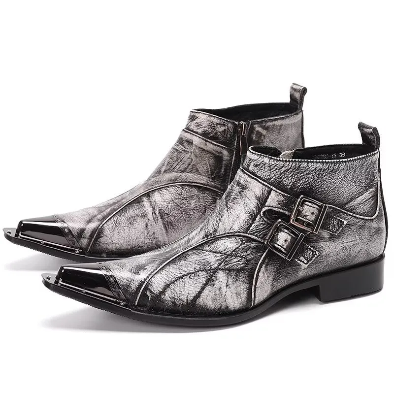 ExoLeather Chic Ankle Boots