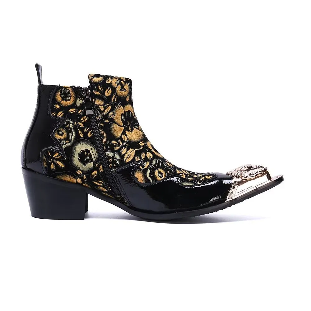 Genuine Luxe Exotic Flashy Dress Boots