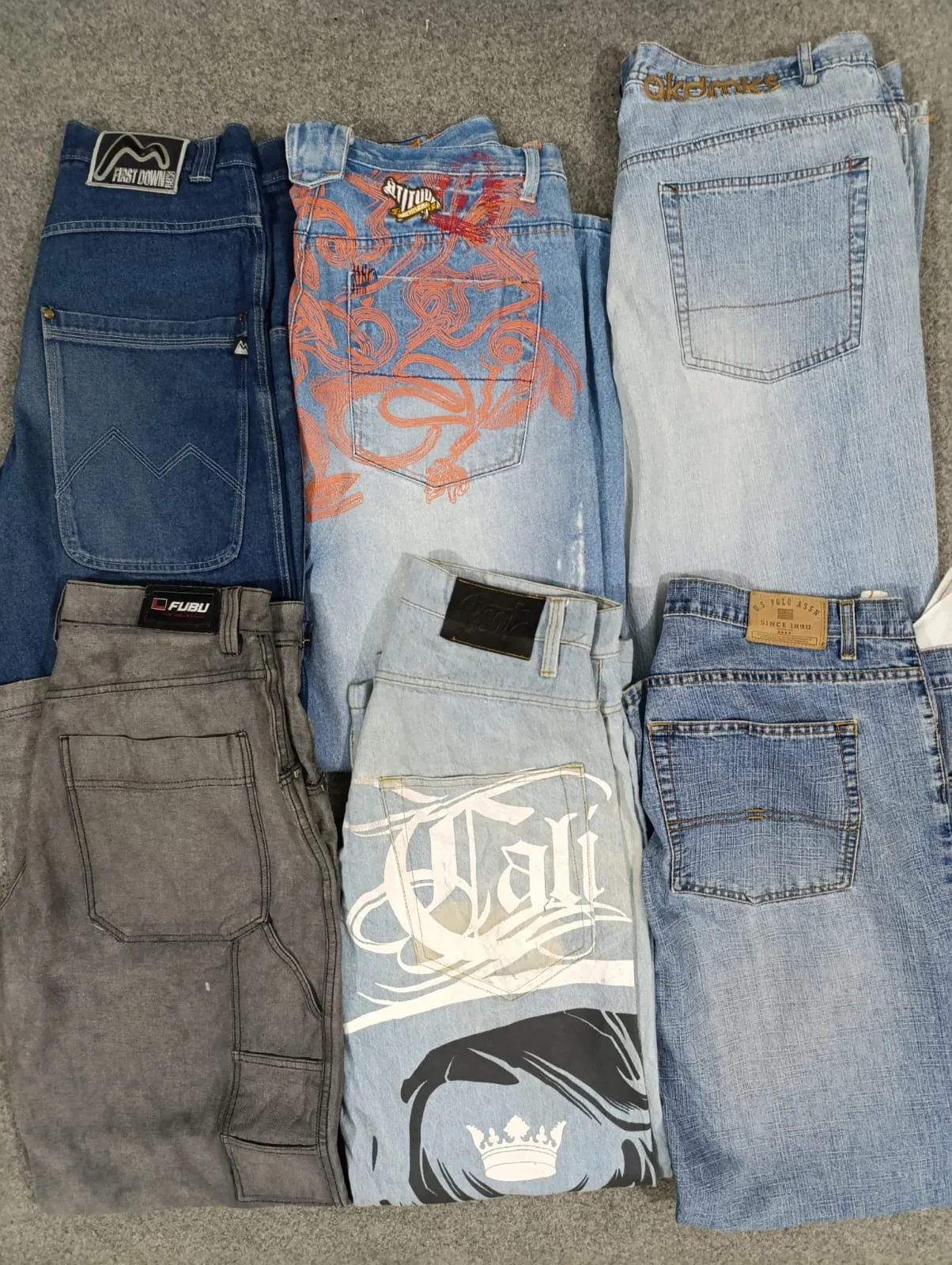 HD143 Designer Baggy Jeans - 16 pcs