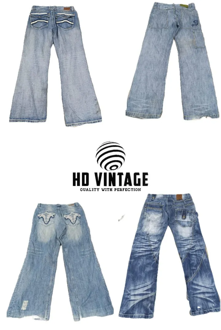 HD483 Men Designer Baggy Jeans - 14 pcs
