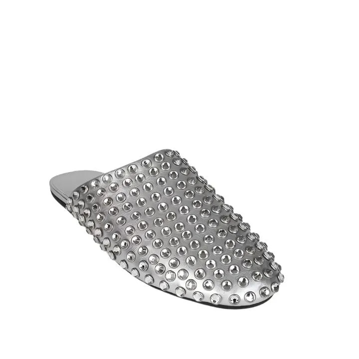 JEFFREY CAMPBELL SPIN-OFF SILVER FLATS