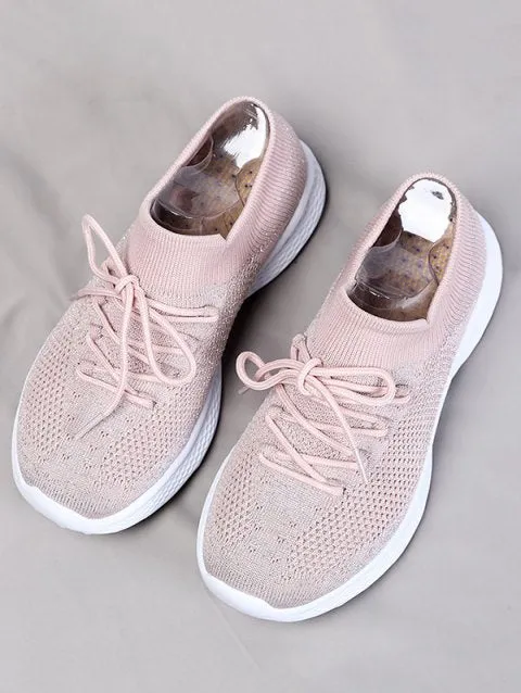 Latest Mesh Lace Design Running Sneakers