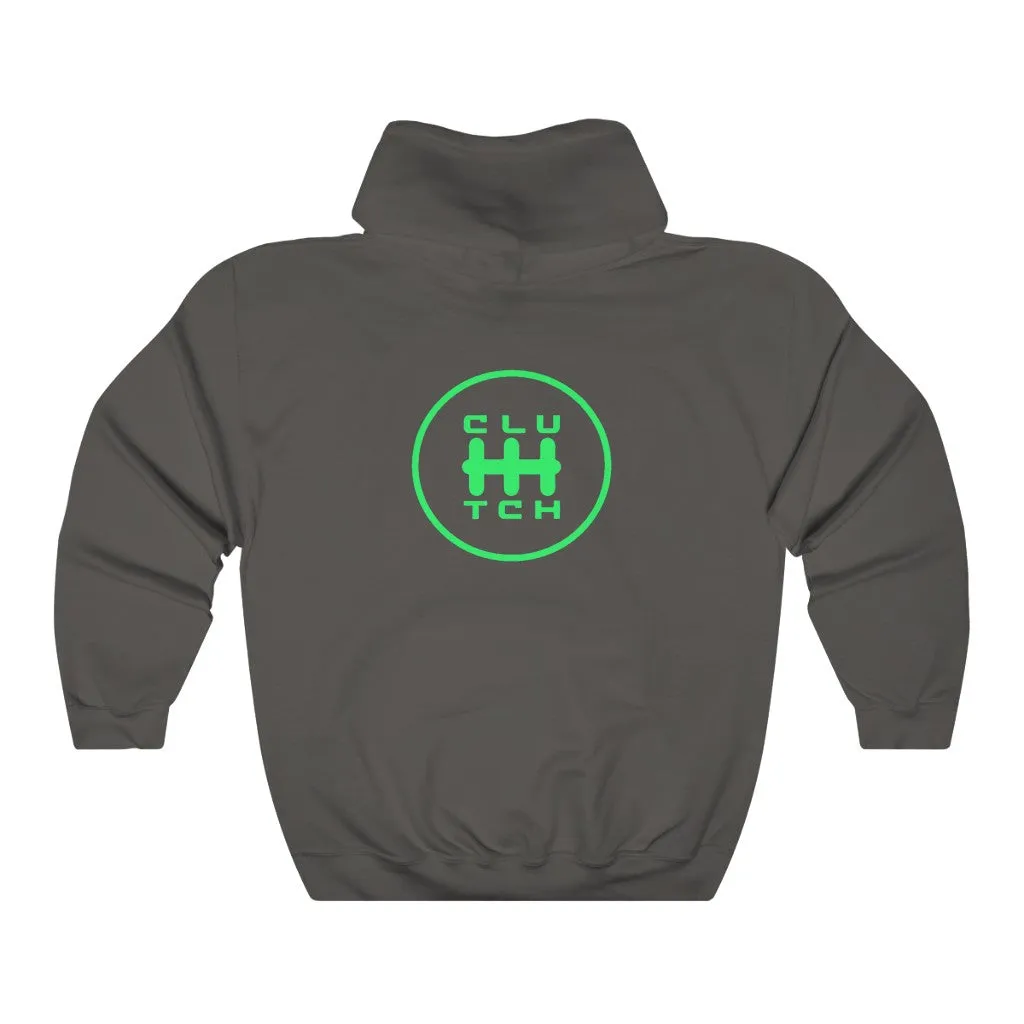 Limited Edition Clutch Signature Hooded Sweatshirt - Mint Charcoal