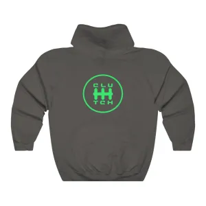 Limited Edition Clutch Signature Hooded Sweatshirt - Mint Charcoal