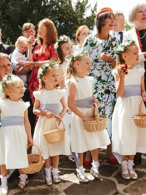 Lovely Round Neck Sleeveless A Line Flower Girl DressesGTE2130
