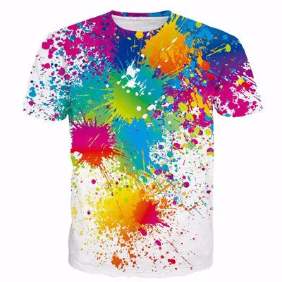 Men Women Harajuku Sexy Rock Prints tshirts Cool Lions Wolf Flag Eagle 3D t shirt Male Female Vintage t shirts tees