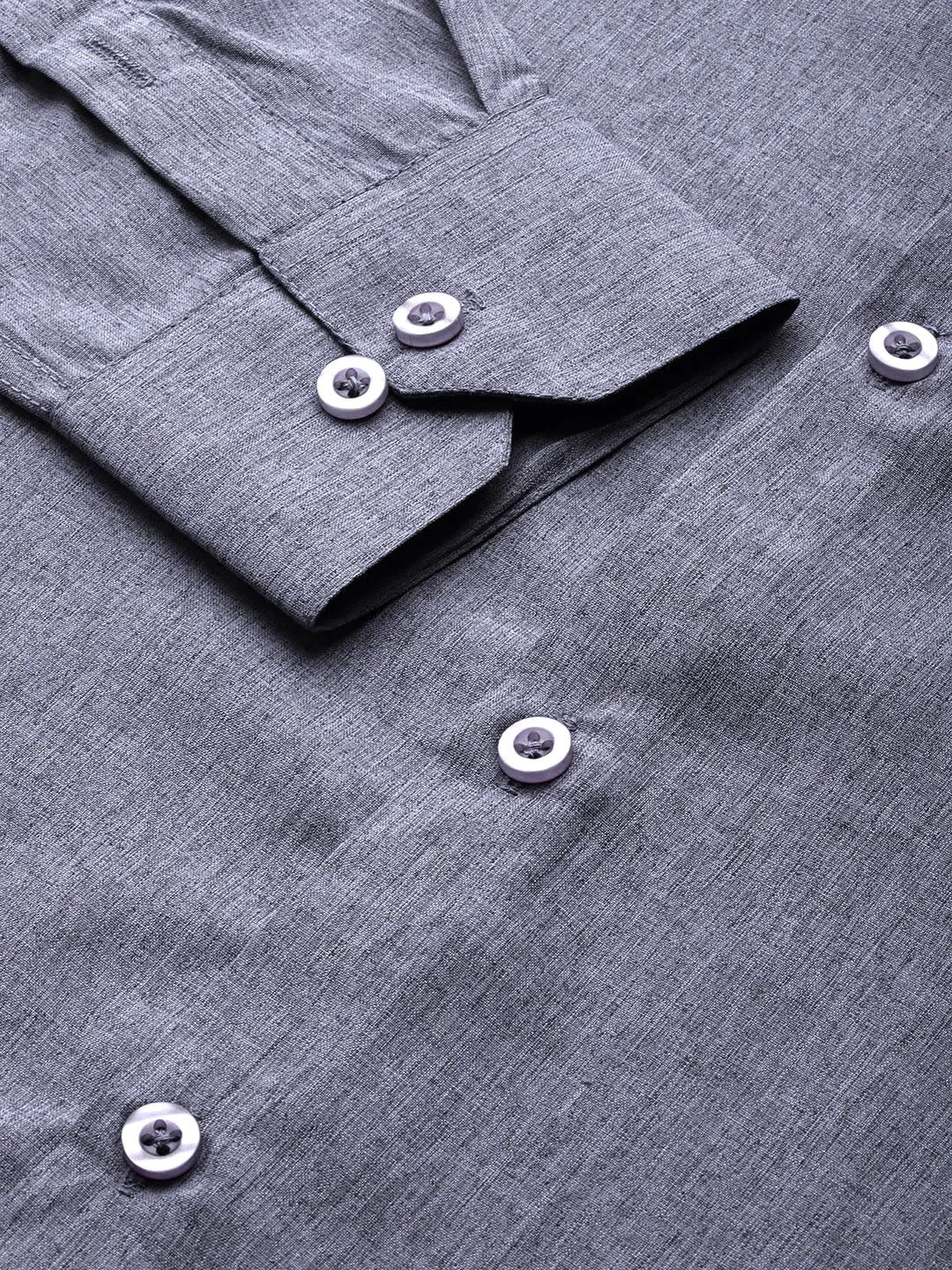 Men's Cotton Dark blue Casual Shirt