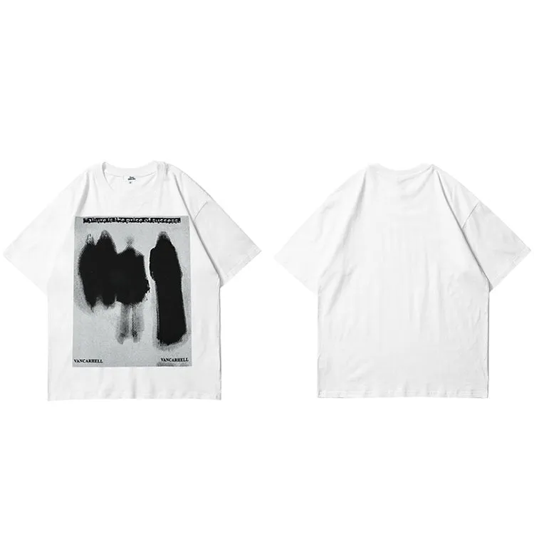 Men's Harajuku Shadow Printed T-Shirt