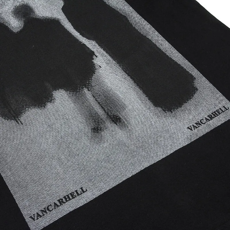 Men's Harajuku Shadow Printed T-Shirt