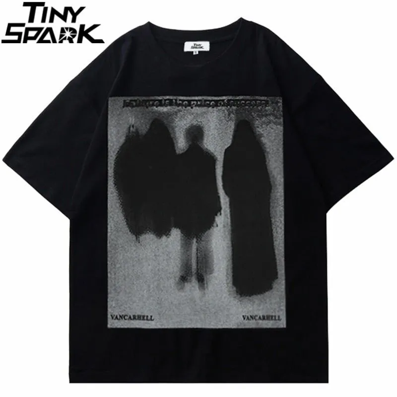 Men's Harajuku Shadow Printed T-Shirt
