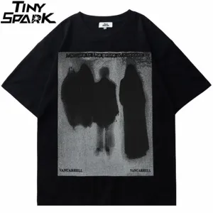 Men's Harajuku Shadow Printed T-Shirt