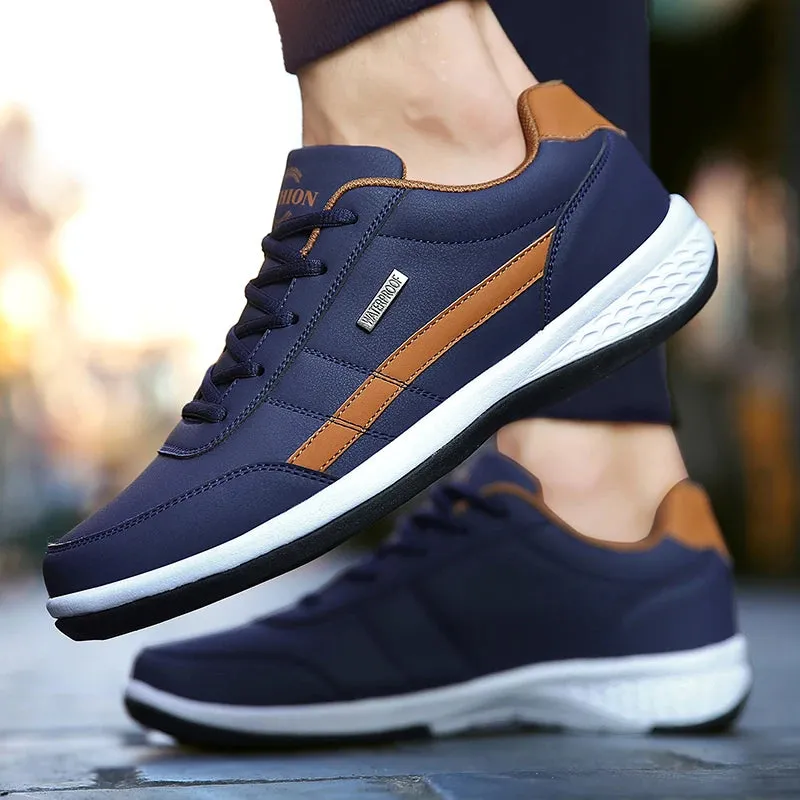 Men's Italian Breathable Leather Sneakers