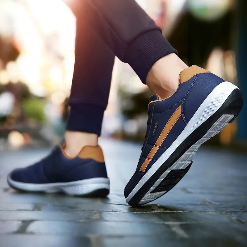 Men's Italian Breathable Leather Sneakers