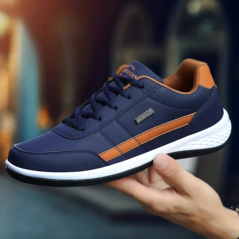 Men's Italian Breathable Leather Sneakers