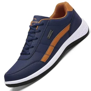 Men's Italian Breathable Leather Sneakers