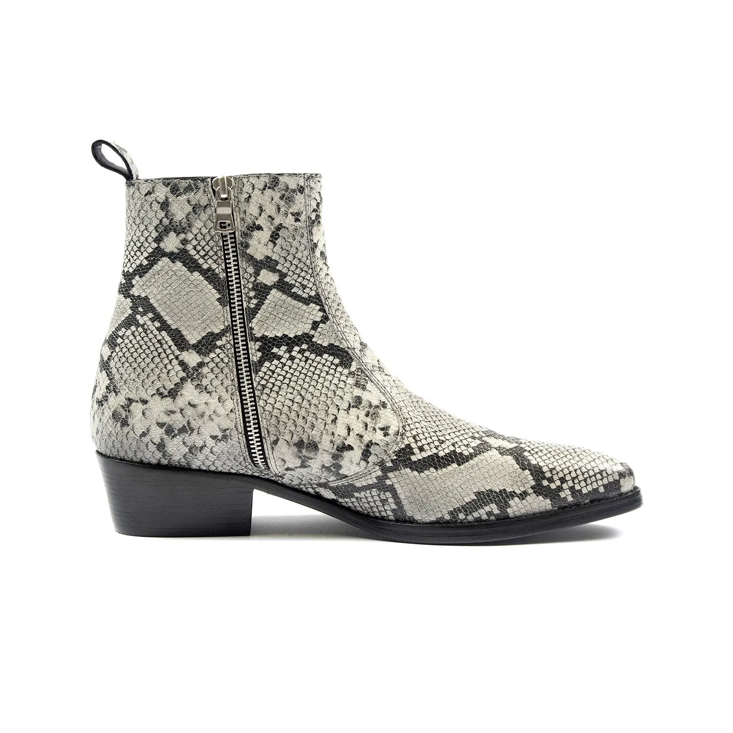 Men's Richards Boot - Grey Snakeskin