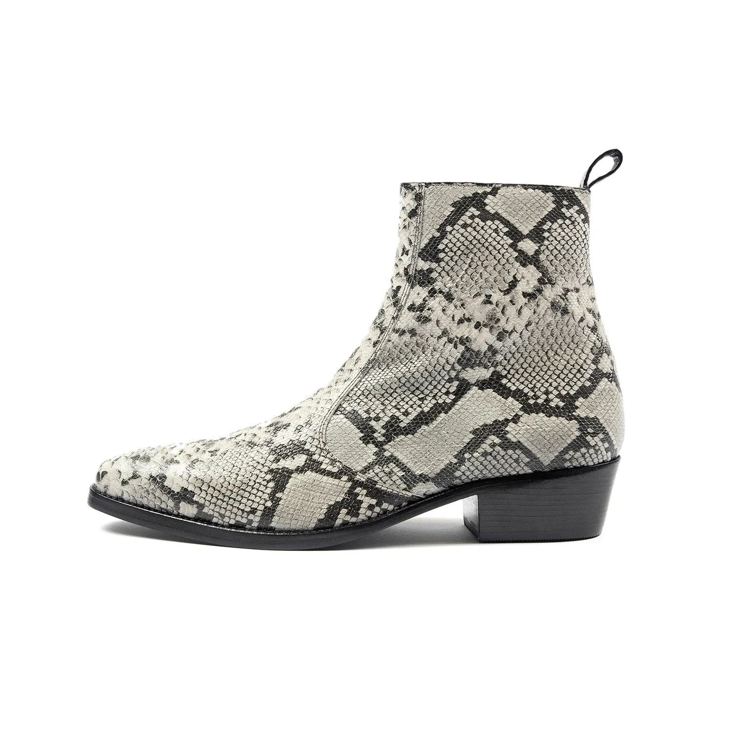 Men's Richards Boot - Grey Snakeskin
