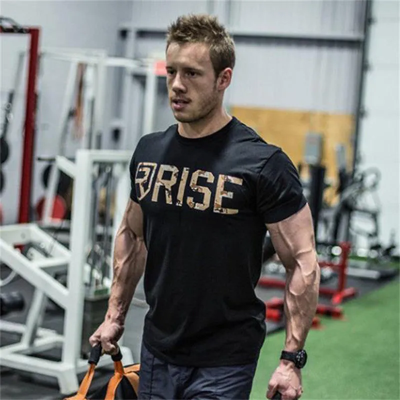 Mens Short sleeve Cotton T-shirt Men