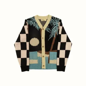Men's Tropical Cardigan - Black