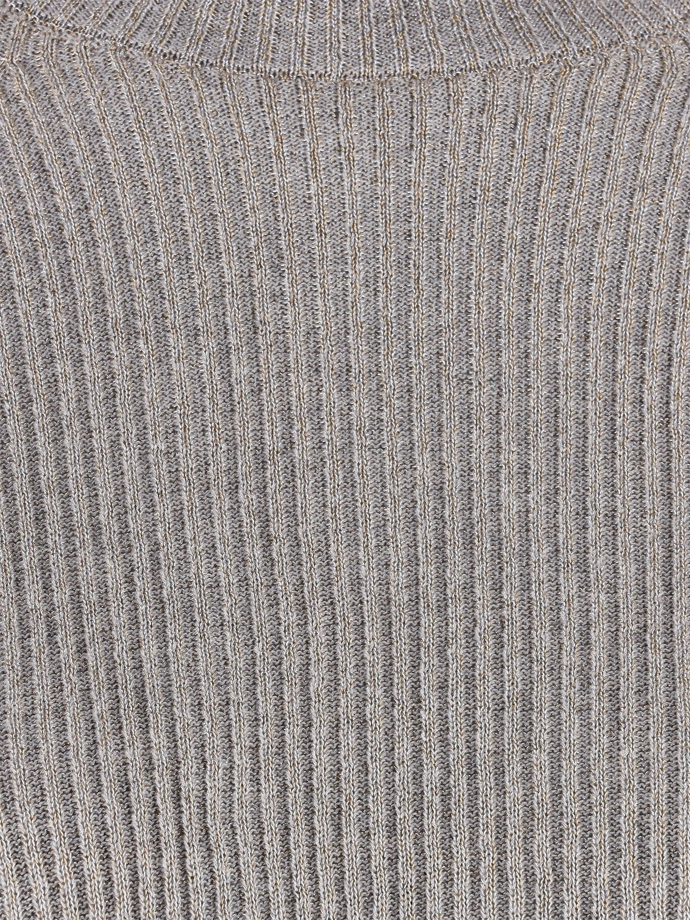 metallic mock-neck top