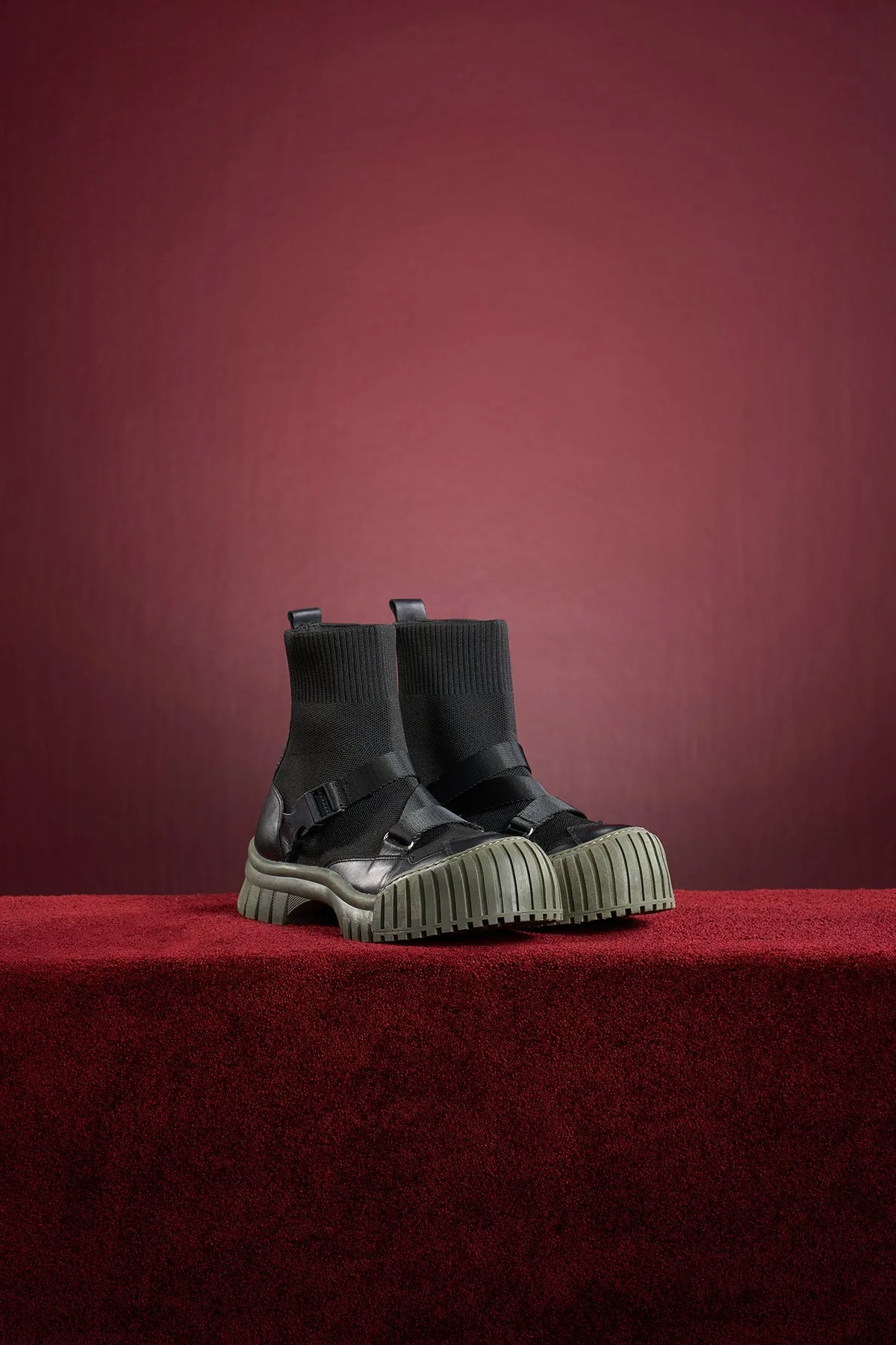 Nero Kaki Boots Sugar