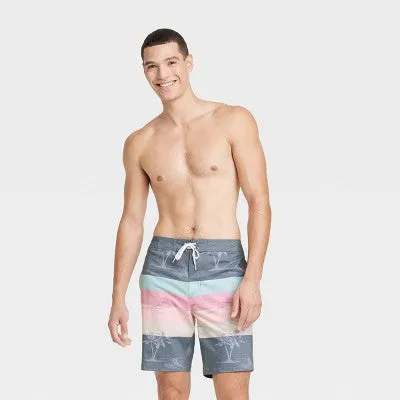 New - Goodfellow & Co Men's Board Shorts Swim Trunk Shorts Swimwear UPF 50 