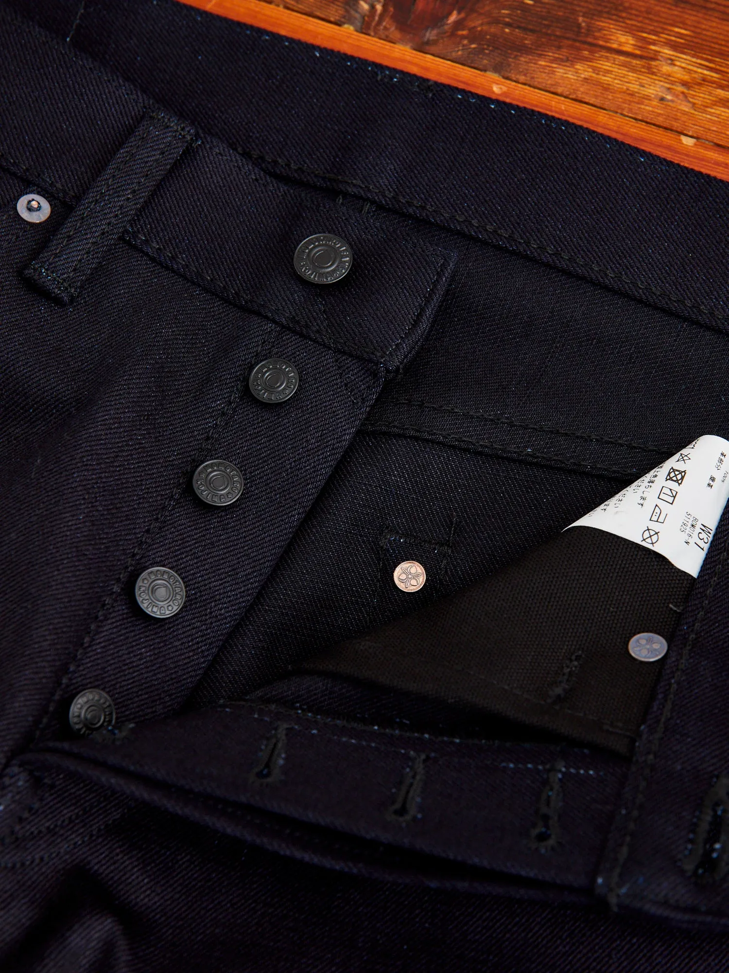 "Nightshade" 15.7oz Selvedge Denim - Natural Tapered