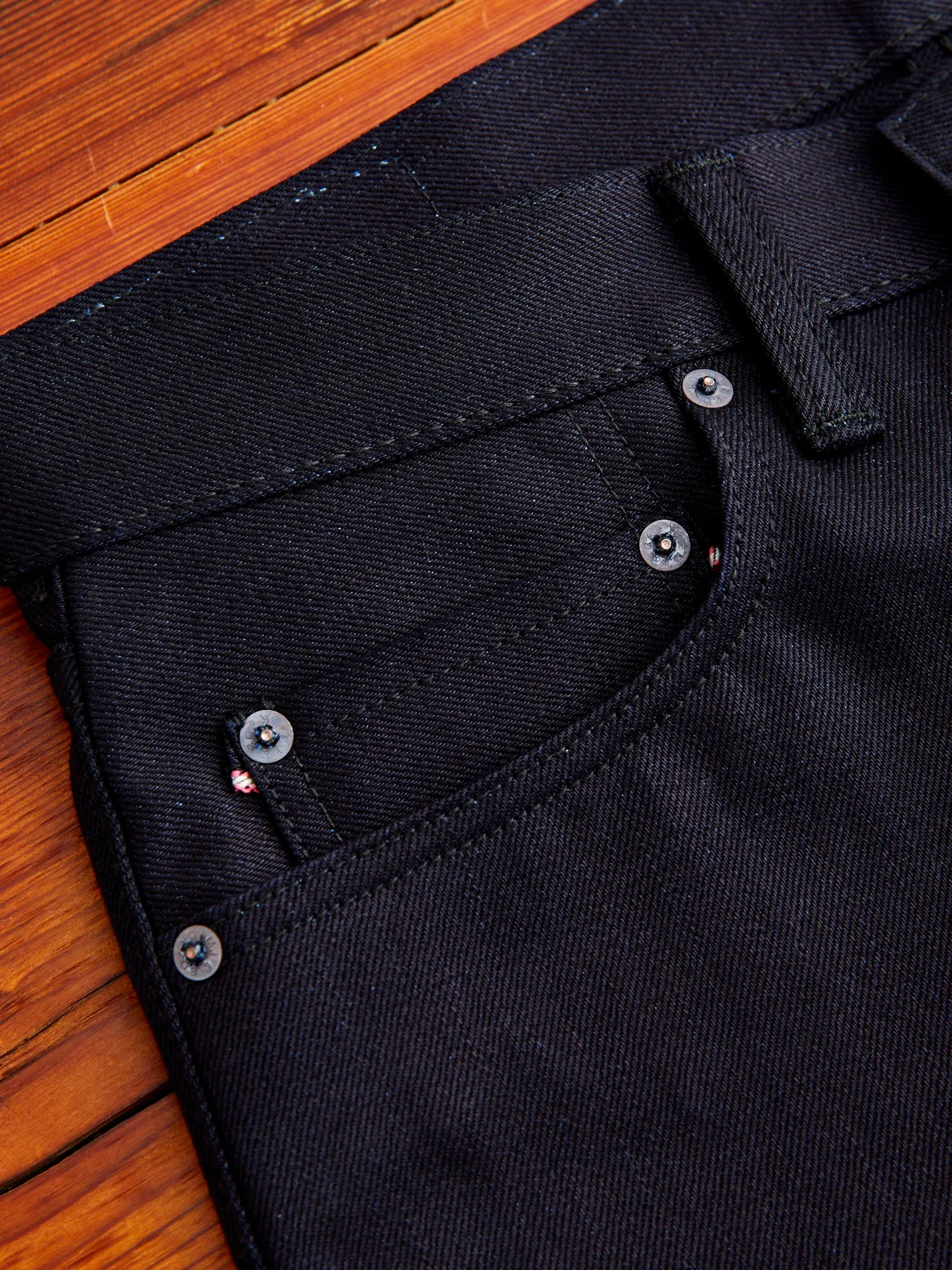 "Nightshade" 15.7oz Selvedge Denim - Natural Tapered