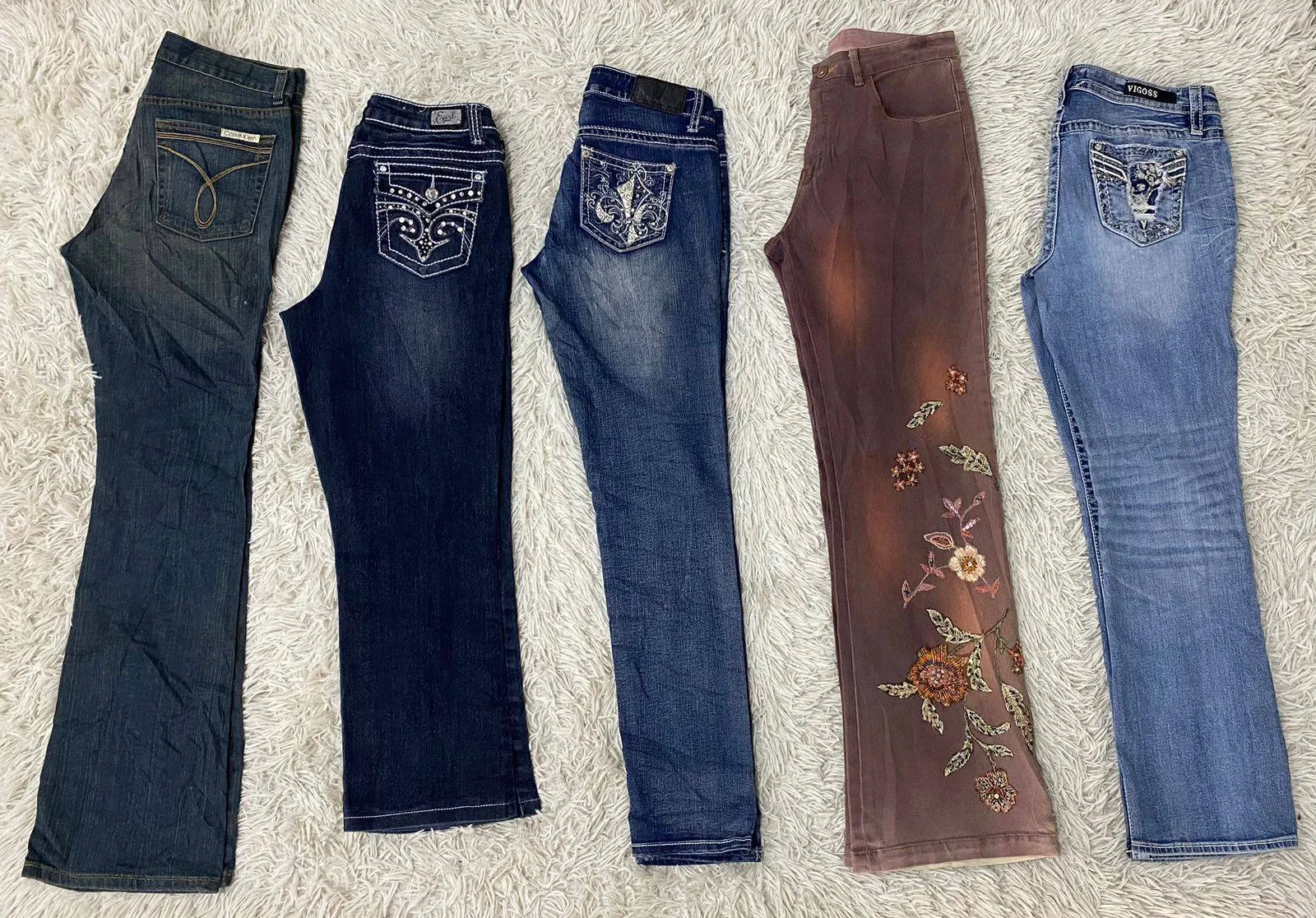 "Y2K 2024" Y2K Bestseller Classic Jeans - 15 Pcs