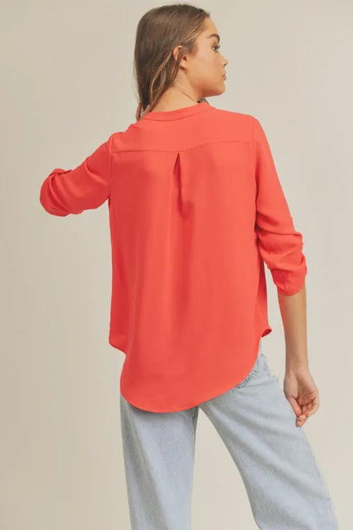 Victoria's V-neck 3/4 sleeve top