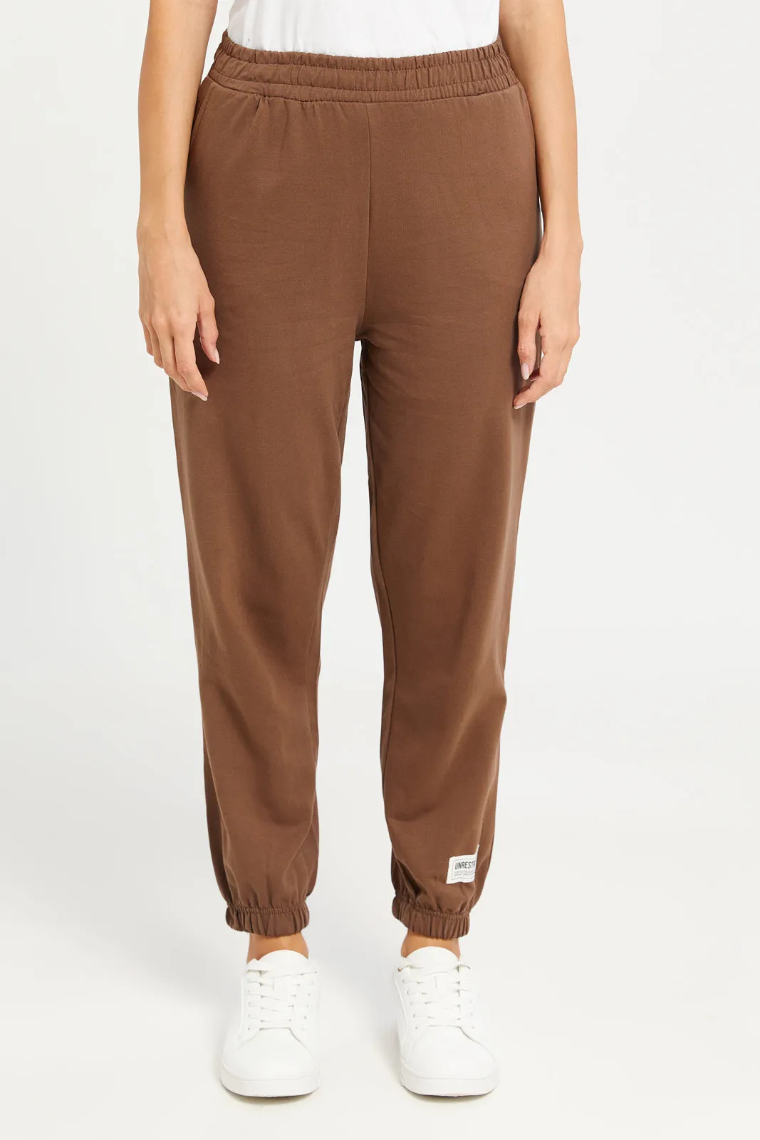 Women Brown Active Pants
