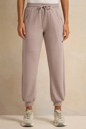Women Grey Printed Active Pants