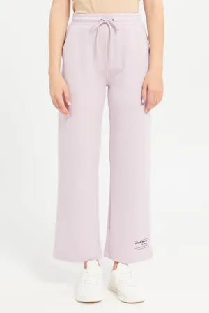 Women Lilac Active Pants
