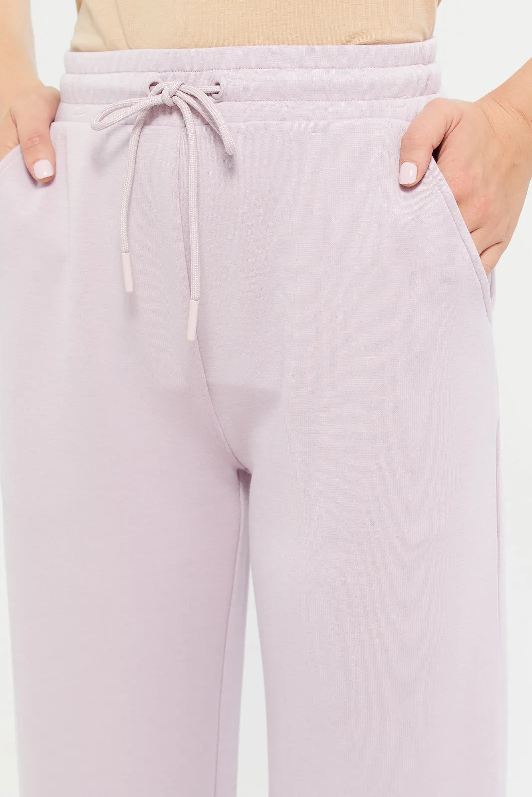 Women Lilac Active Pants