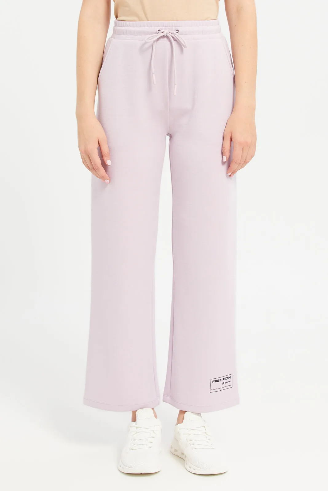 Women Lilac Active Pants