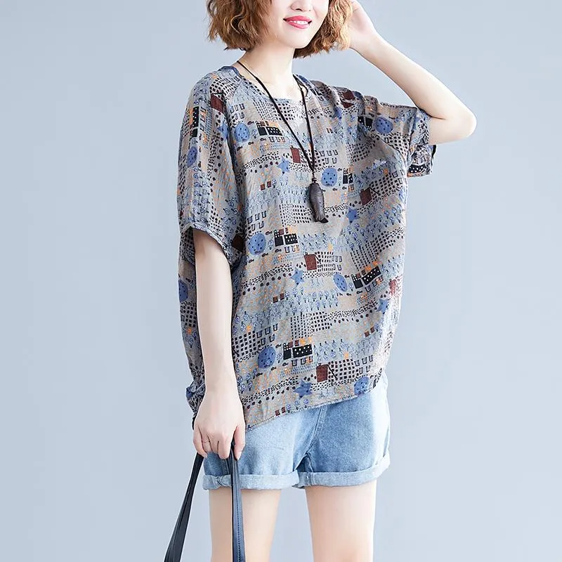 Women's Plus Size Cotton Korean Style T-Shirt