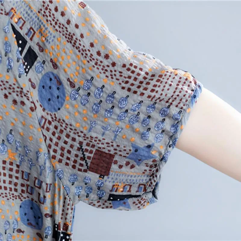 Women's Plus Size Cotton Korean Style T-Shirt
