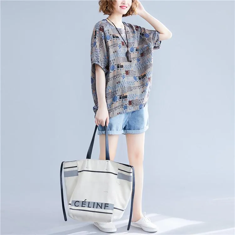 Women's Plus Size Cotton Korean Style T-Shirt