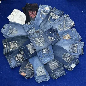 Y2K flared woman's jeans 20 pieces